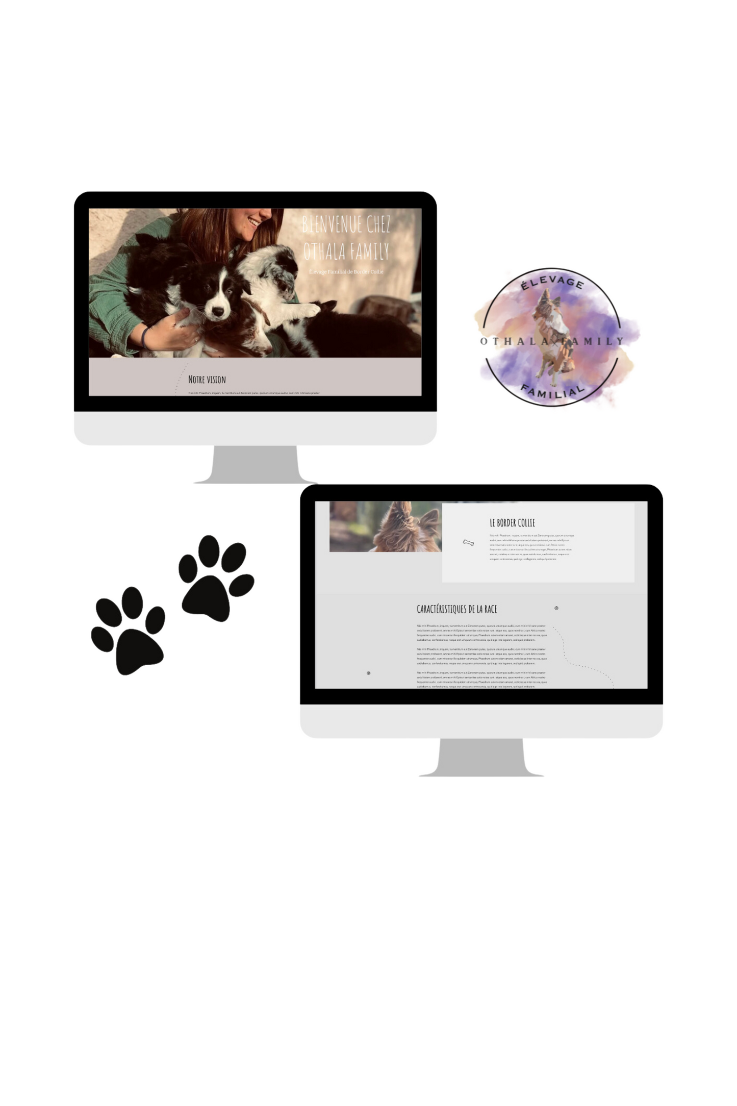 Site Vitrine personnalisé Élevage Canin, Félin & Nac