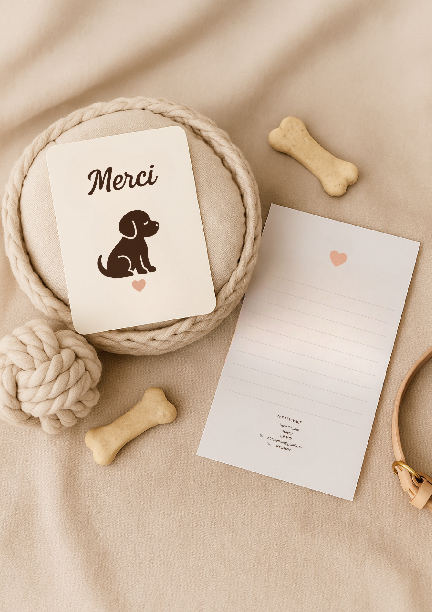 Personalized pouches with dog or cat breeding logo