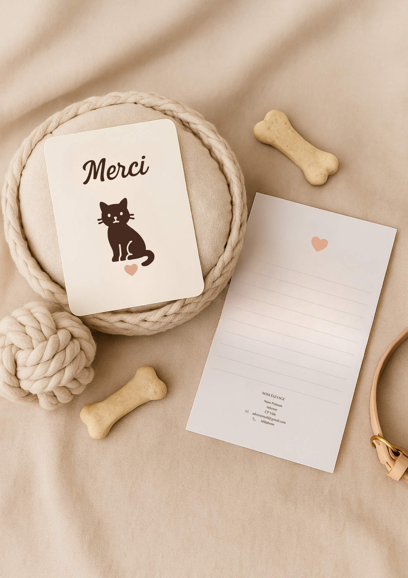 Bolsas personalizadas con logotipo de cría de perros o felinos