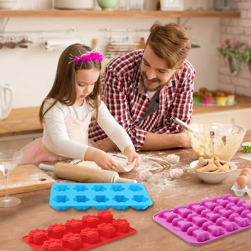 Moules en silicone pour os de chien