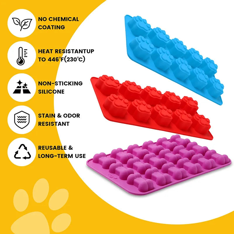 Moules en silicone pour os de chien