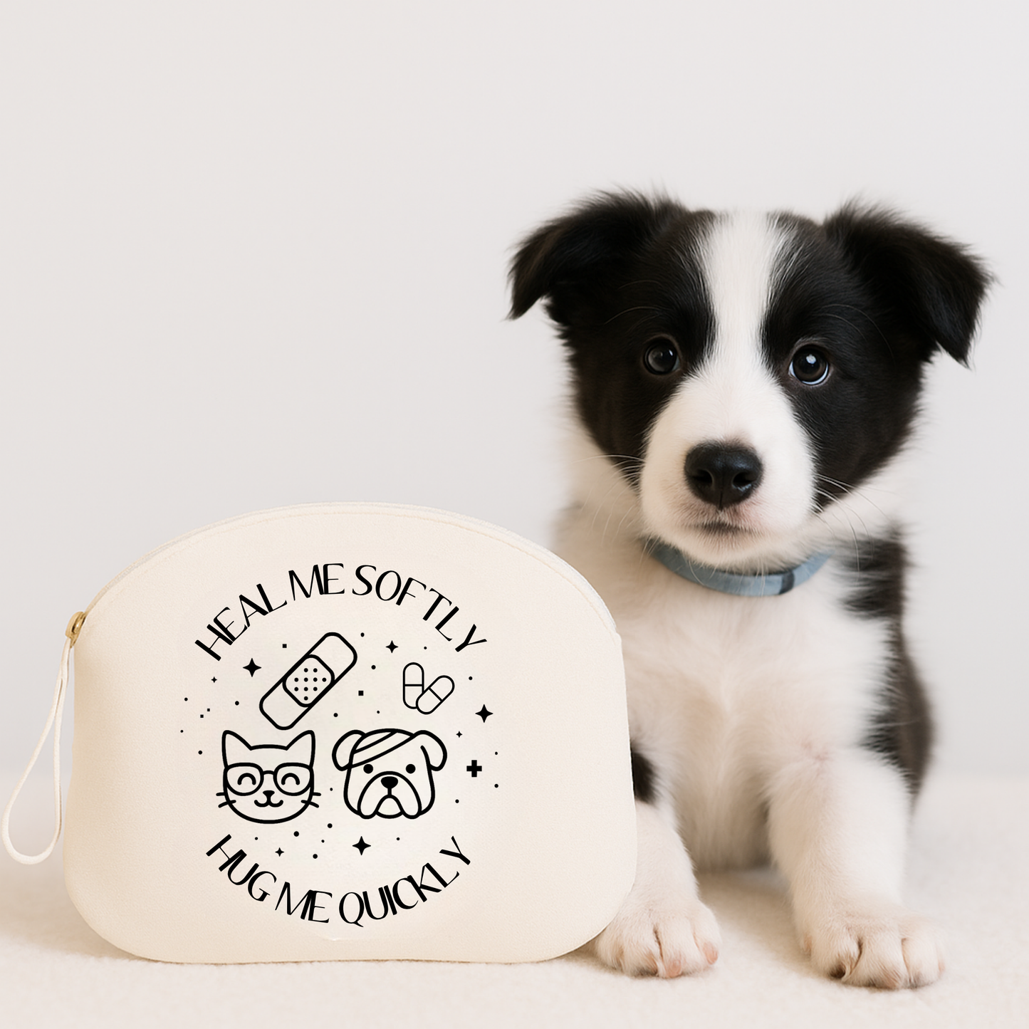 Personalized pouches with dog or cat breeding logo
