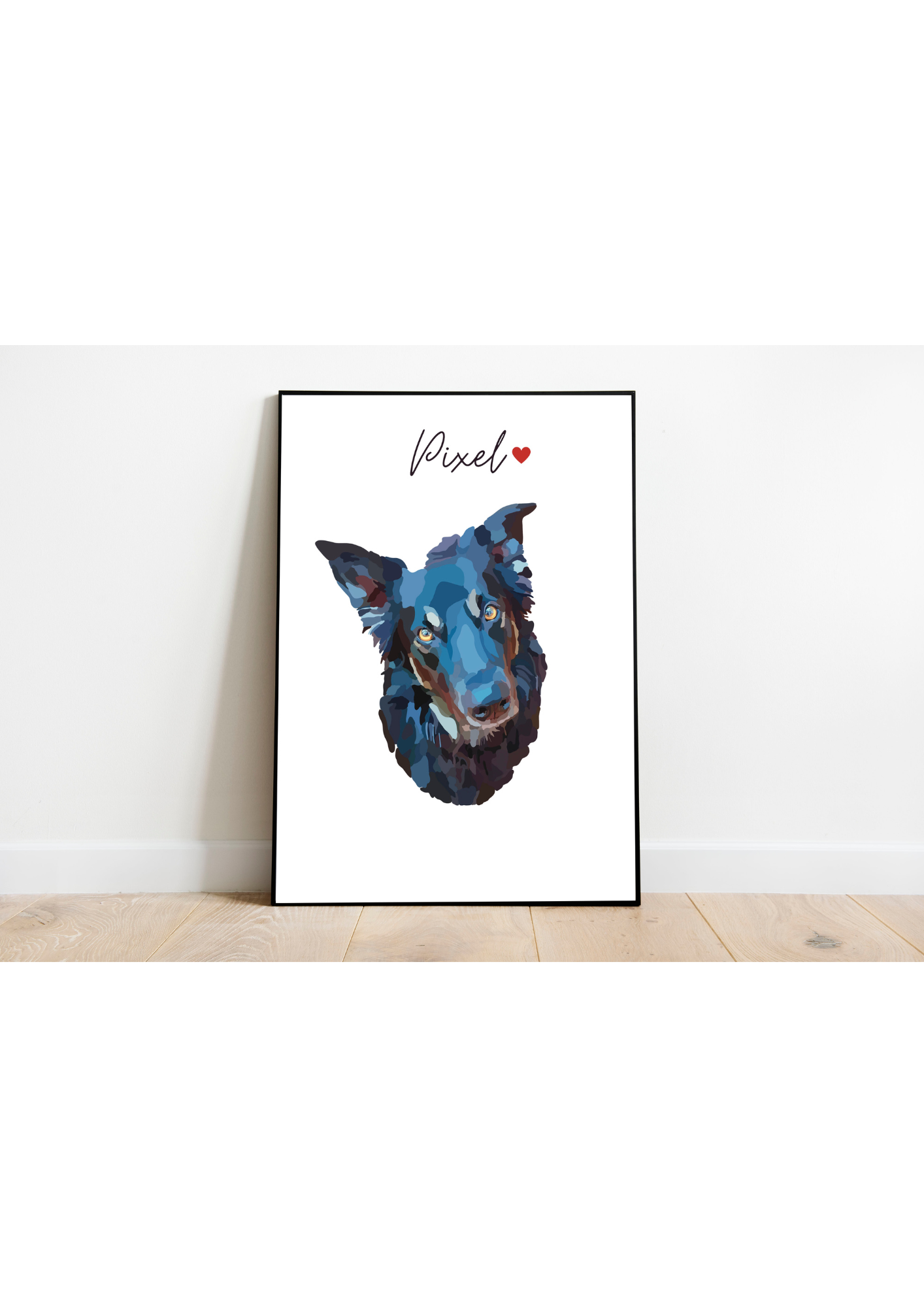 Retrato de animal en foto, regalo conmemorativo, duelo de animales
