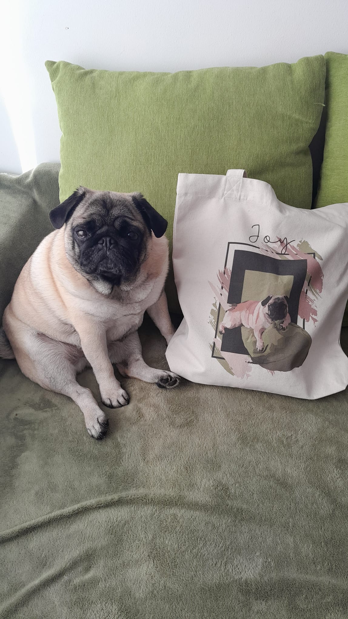 Tote Bag personnalisé Portrait d'animal sur photo, cadeau commémoratif, deuil animalier