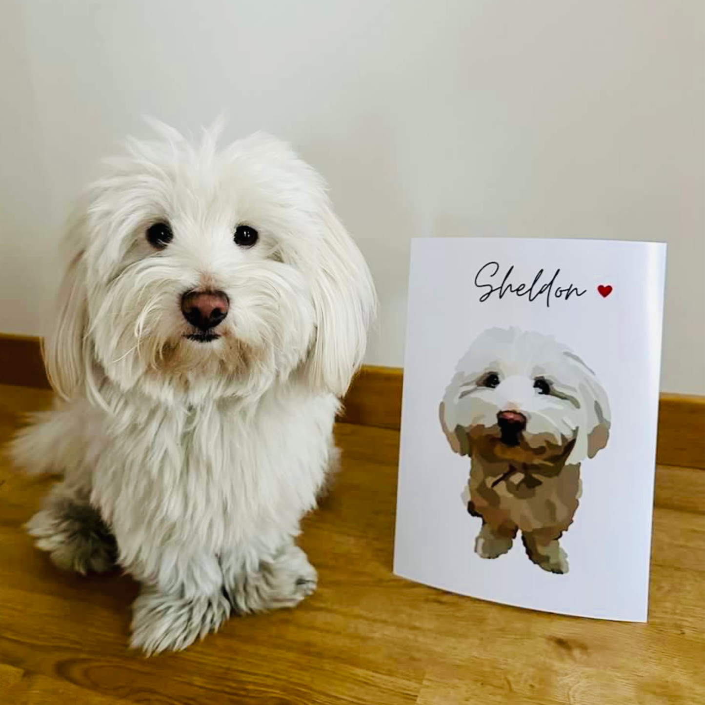 Affiche personnalisée – portrait d’animal sur photo, cadeau commémoratif & deuil animalier