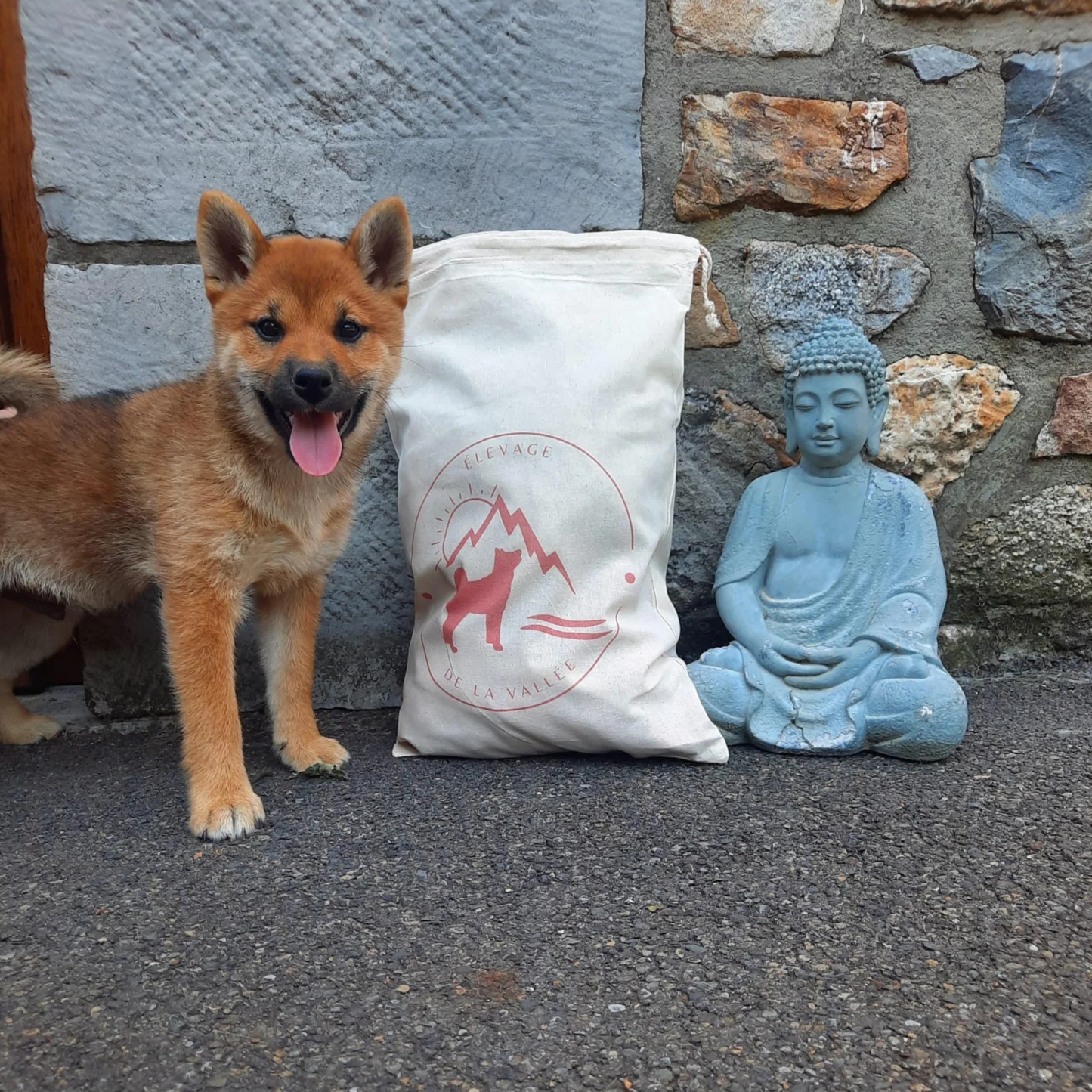 Personalized pouches with dog or cat breeding logo 