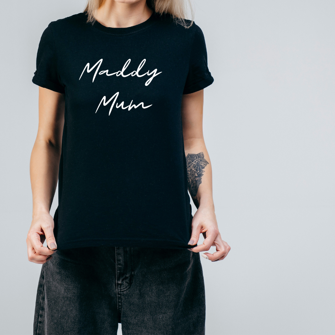 Camiseta de algodón orgánico para personalizar Dog Mum