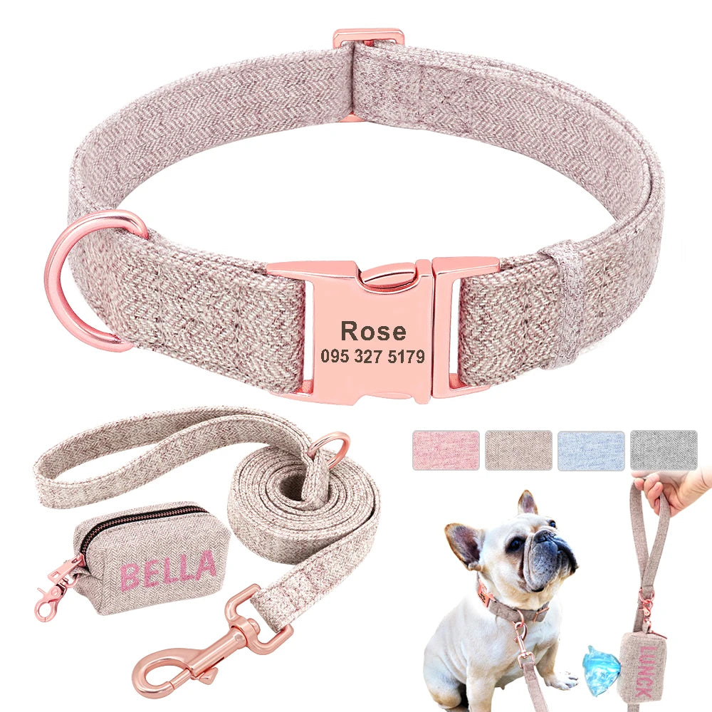 Juego de correa y collar para cachorro y perro