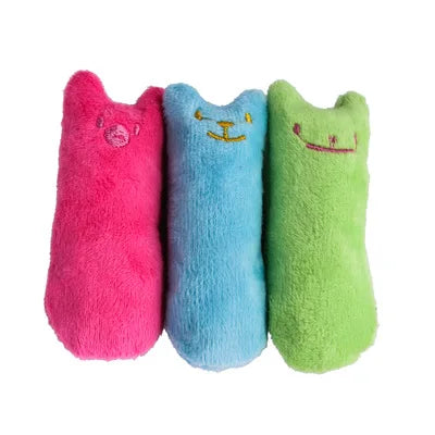 Jouet Interactif en Peluche pour Chat à base d'herbe à Chat