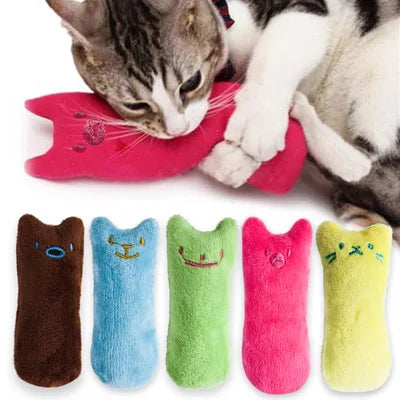 Jouet Interactif en Peluche pour Chat à base d'herbe à Chat