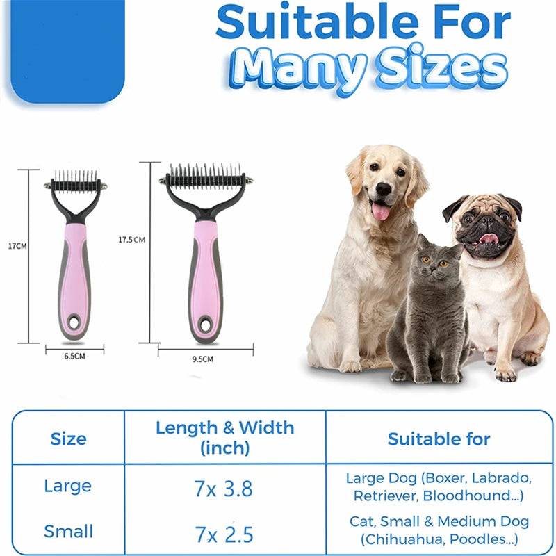 Dog &amp; Cat Grooming Brush 