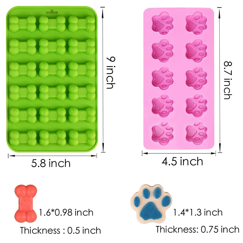 Moules en silicone pour os de chien